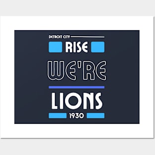 RISE WE'RE LIONS 1930 Posters and Art